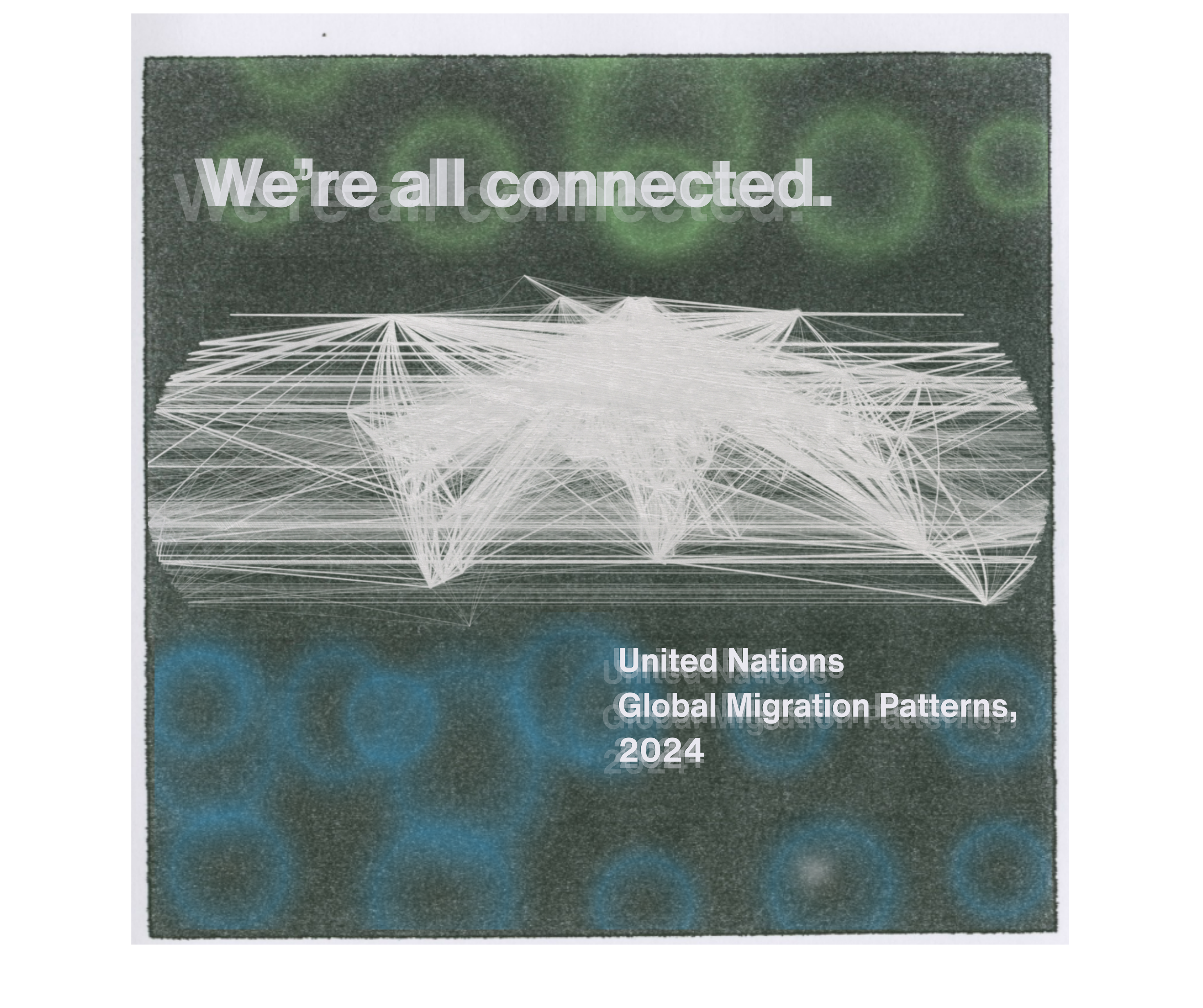 We’re all connected data visualization poster